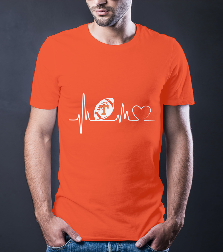 Tennessee Volunteers Football Heartbeat T-Shirt