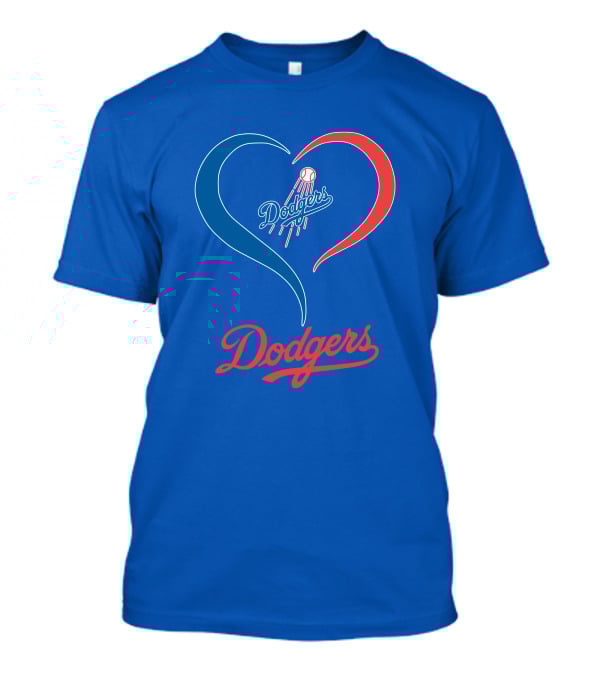 Los Angeles Dodgers Heart T-Shirt