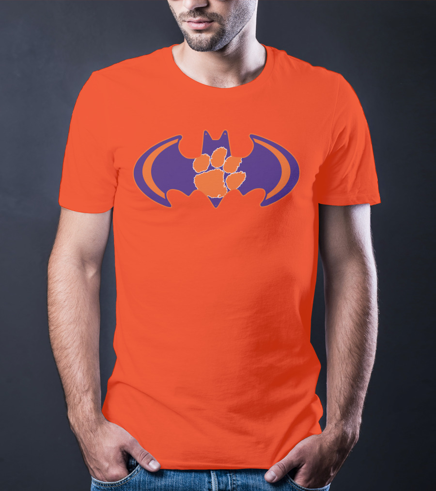 Clemson Tigers Paw Bat T-Shirt