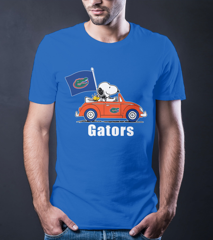 Florida Gators Snoopy Driving With Woodstock T-Shirt