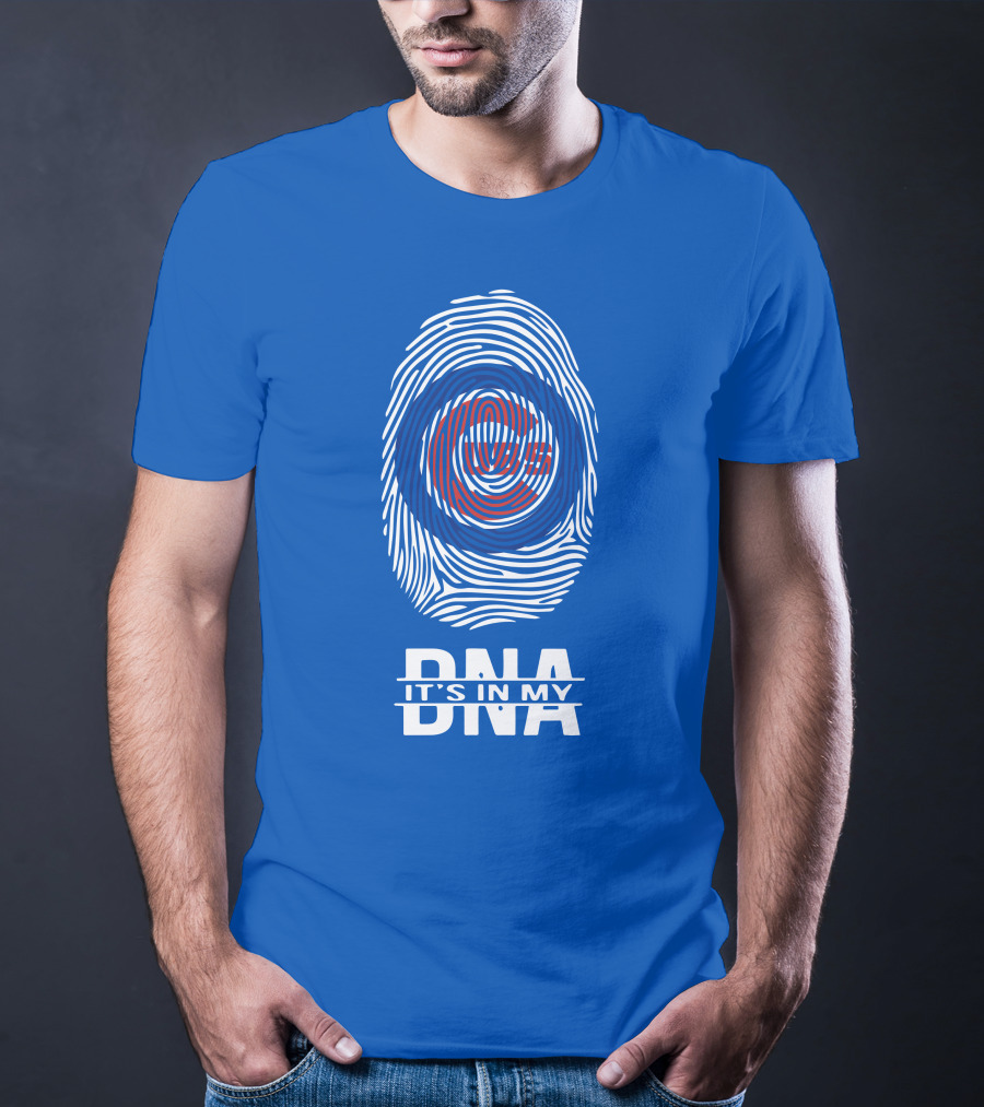 Chicago Cubs It's In My Dna Fingerprint T-Shirt