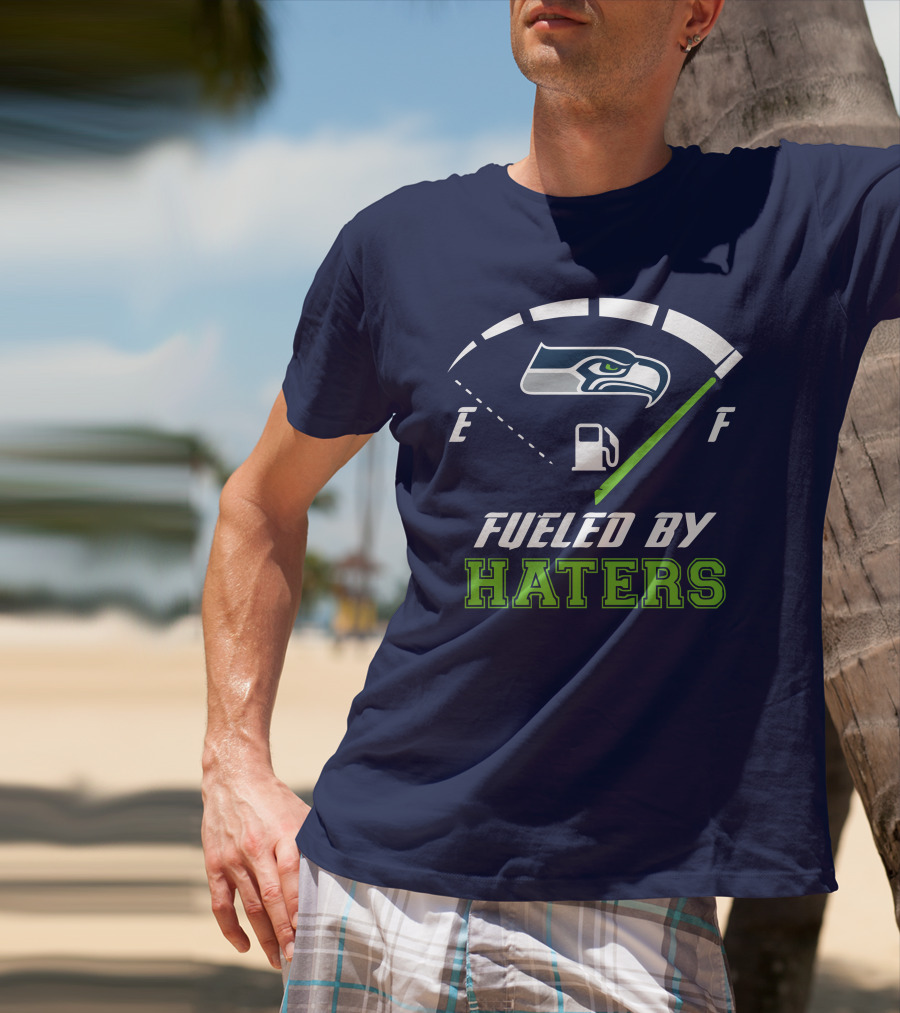 Seattle Seahawks Fueled By Haters Football Energy Gauge T-Shirt