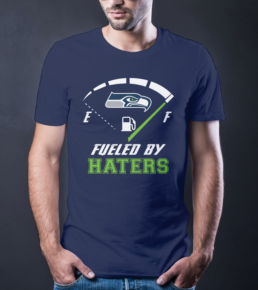 Seattle Seahawks Fueled By Haters Football Energy Gauge T-Shirt