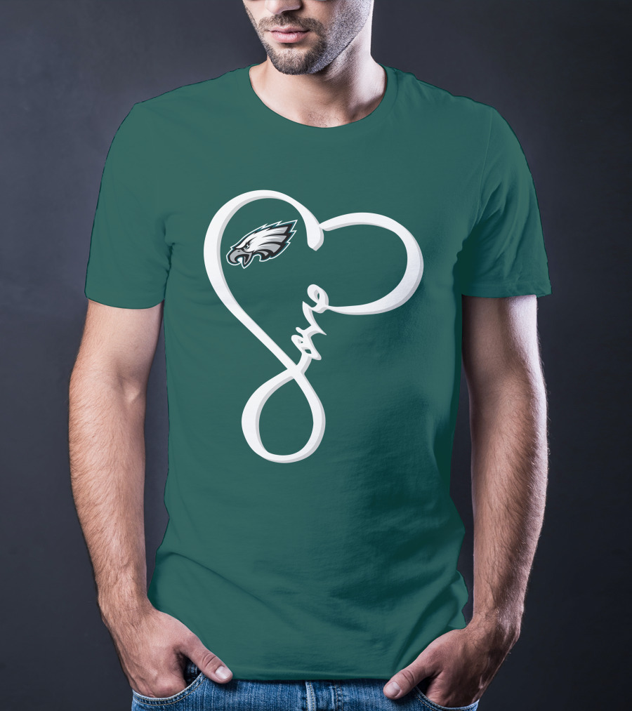 Philadelphia Eagles Love Heart T-Shirt