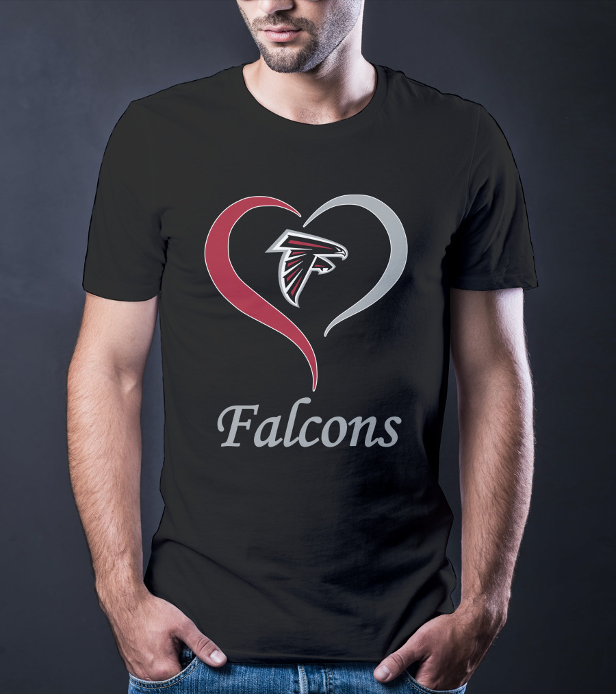 Atlanta Falcons Heart T-Shirt