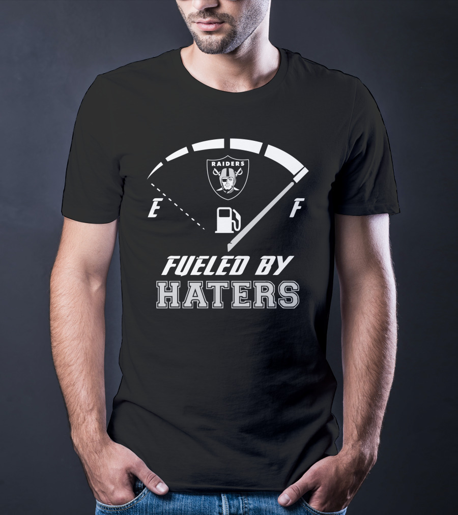 Las Vegas Raiders Fueled By Haters Fuel Gauge T-Shirt