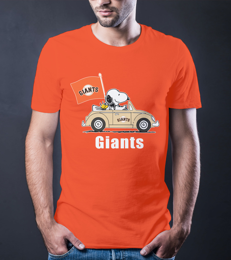 Giants Snoopy Car Adventure T-Shirt