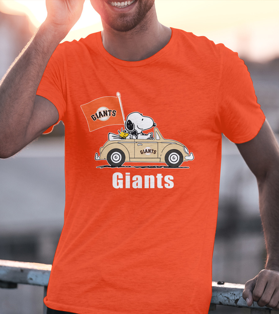 Giants Snoopy Car Adventure T-Shirt