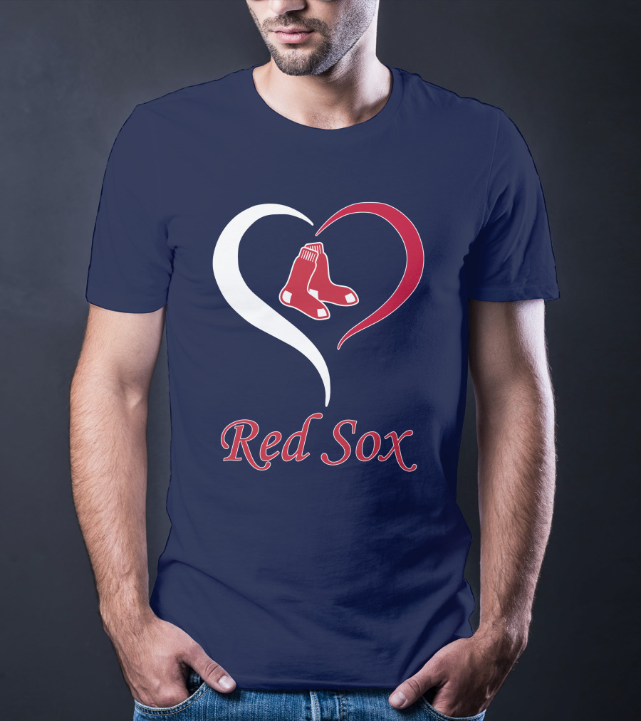 Red Sox Heart Logo Boston Pride T-Shirt