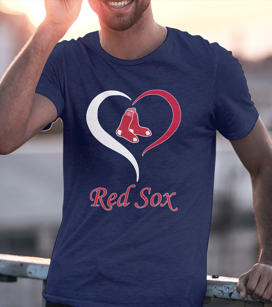 Red Sox Heart Logo Boston Pride T-Shirt