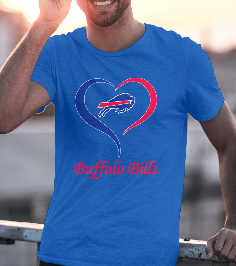 Buffalo Bills Heart Logo Fan Spirit T-Shirt
