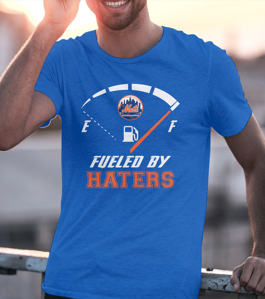 New York Mets Fueled By Haters Fuel Gauge T-Shirt