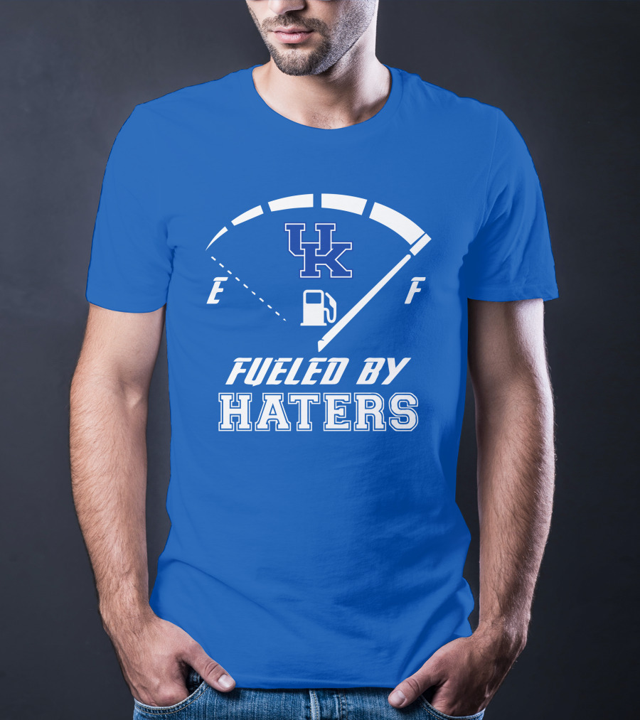 Kentucky Wildcats Fueled By Haters Gas Gauge UK T-Shirt