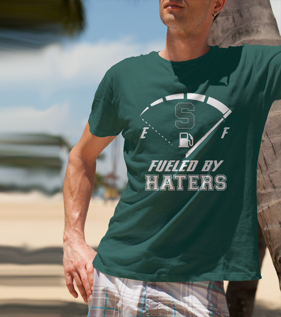 Fueled By Haters Michigan State S Icon Fuel Gauge T-Shirt