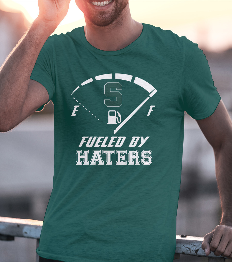 Fueled By Haters Michigan State S Icon Fuel Gauge T-Shirt
