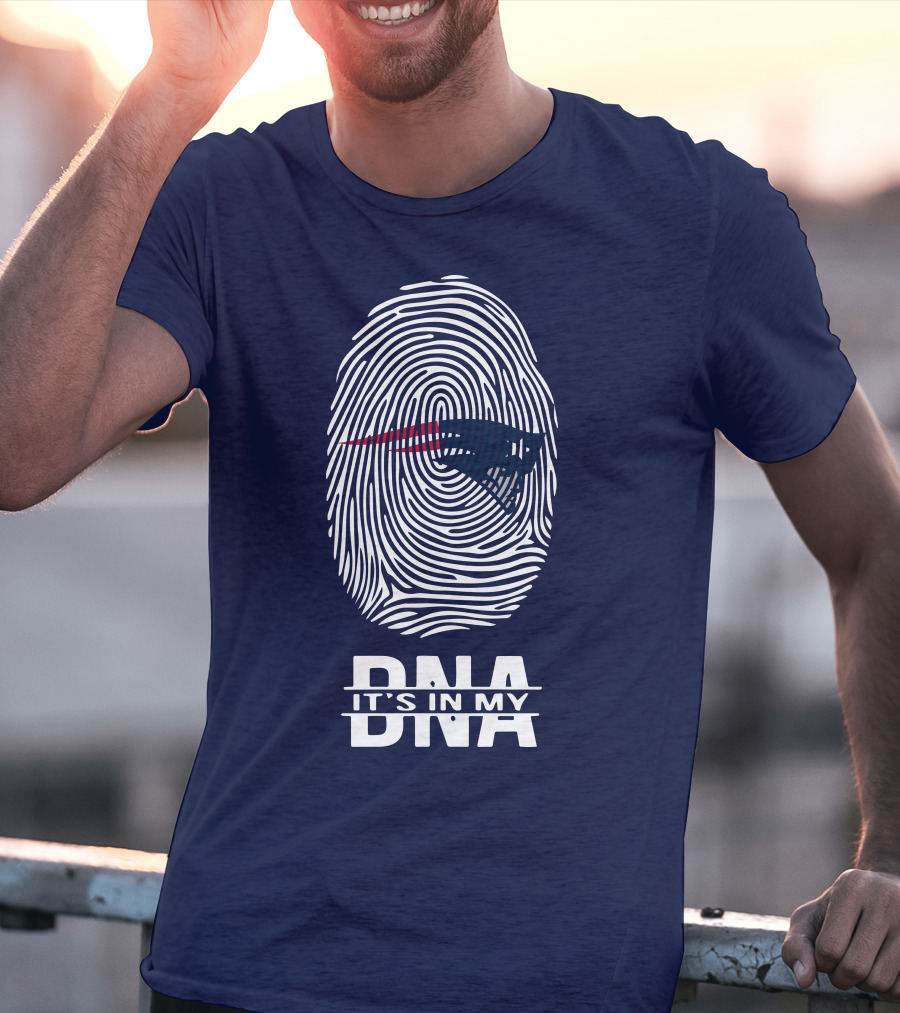 New England Patriots It's In My DNA Fingerprint T-Shirt