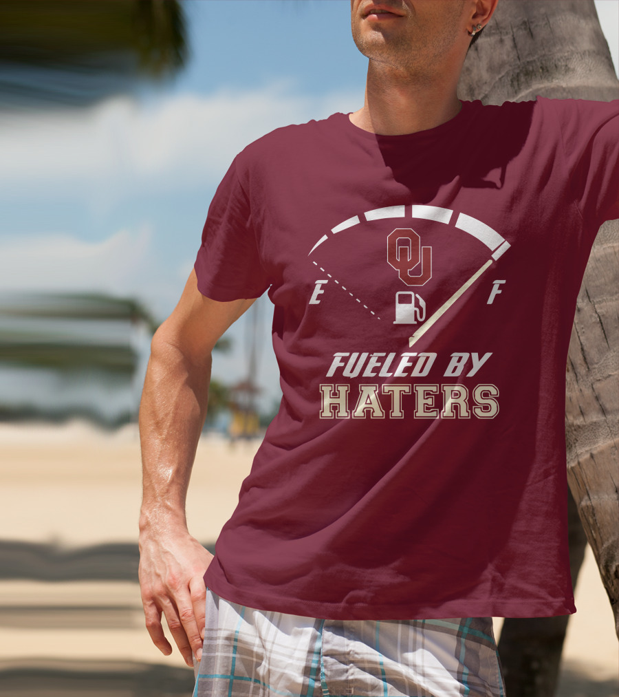 Oklahoma Sooners Fueled By Haters Energy Meter OU T-Shirt
