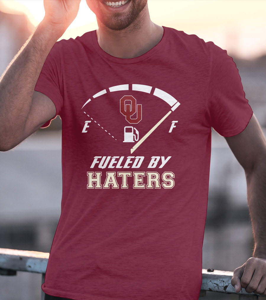 Oklahoma Sooners Fueled By Haters Energy Meter OU T-Shirt
