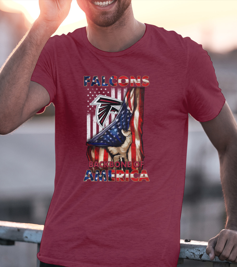 Falcons Backbone Of America Patriots T-Shirt