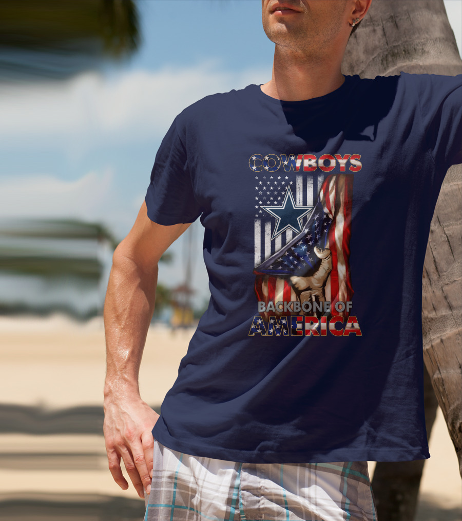 Cowboys Backbone Of America Star And Stripes Patriots T-Shirt