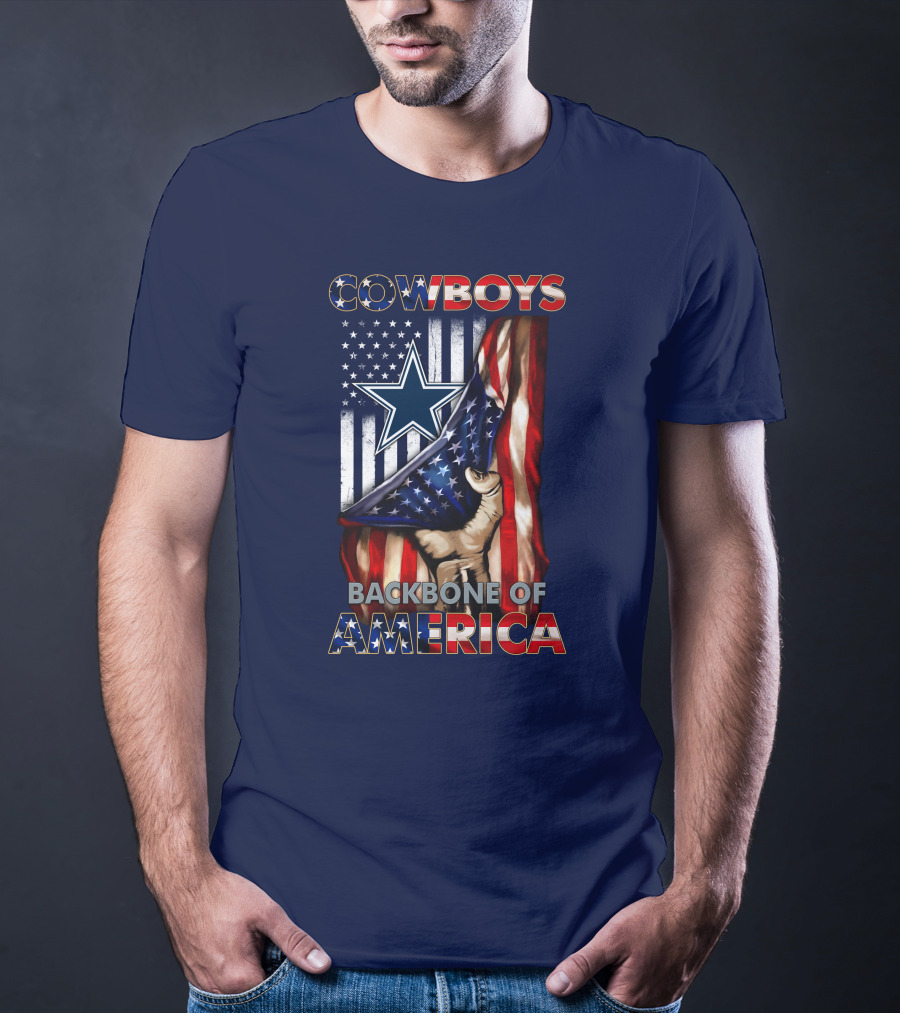 Cowboys Backbone Of America Star And Stripes Patriots T-Shirt