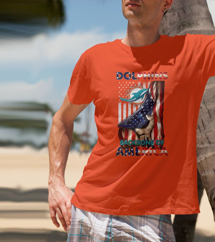 Dolphins Backbone Of America Miami T-Shirt
