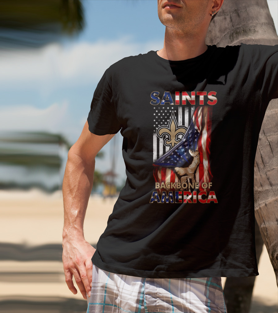 Saints Backbone Of America New Orleans Patriotic Edition T-Shirt