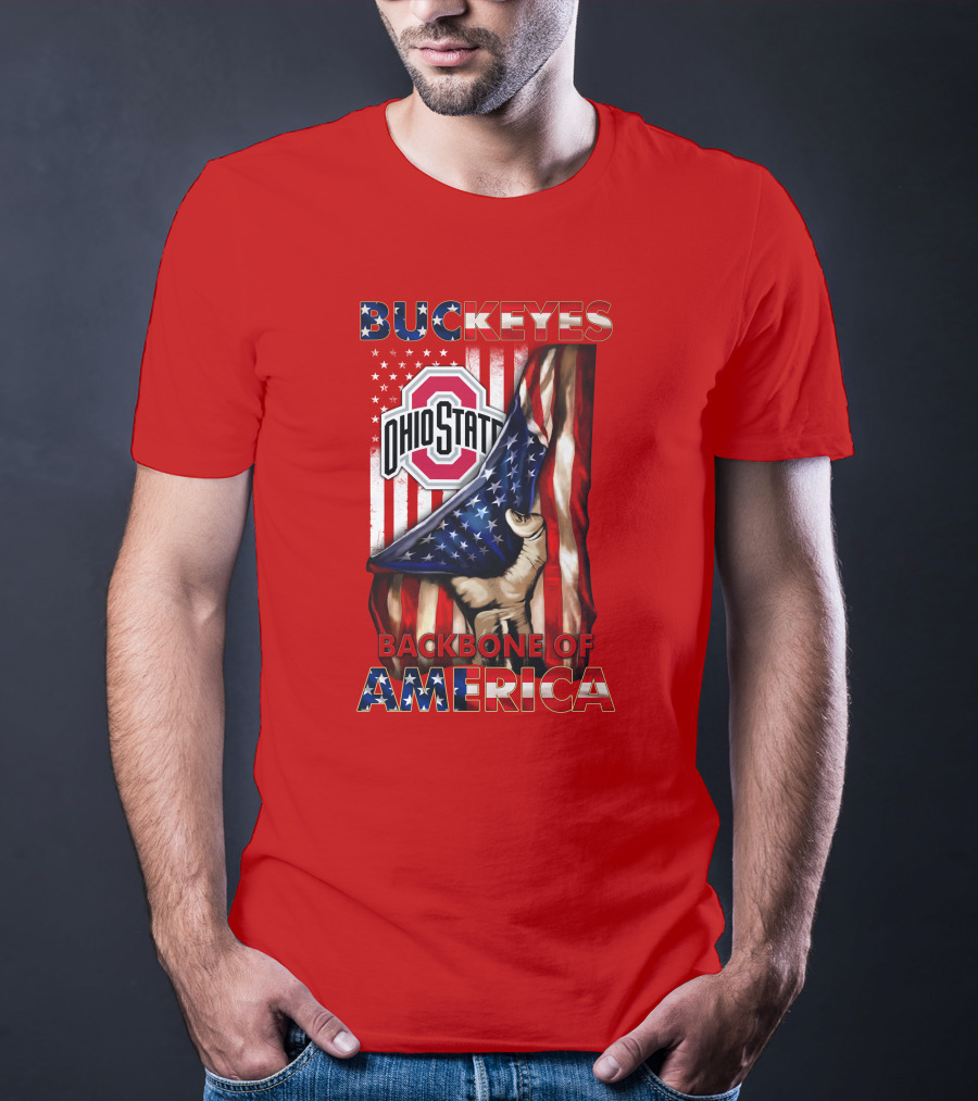Ohio State Buckeyes Backbone Of America Patriotic Edition T-Shirt
