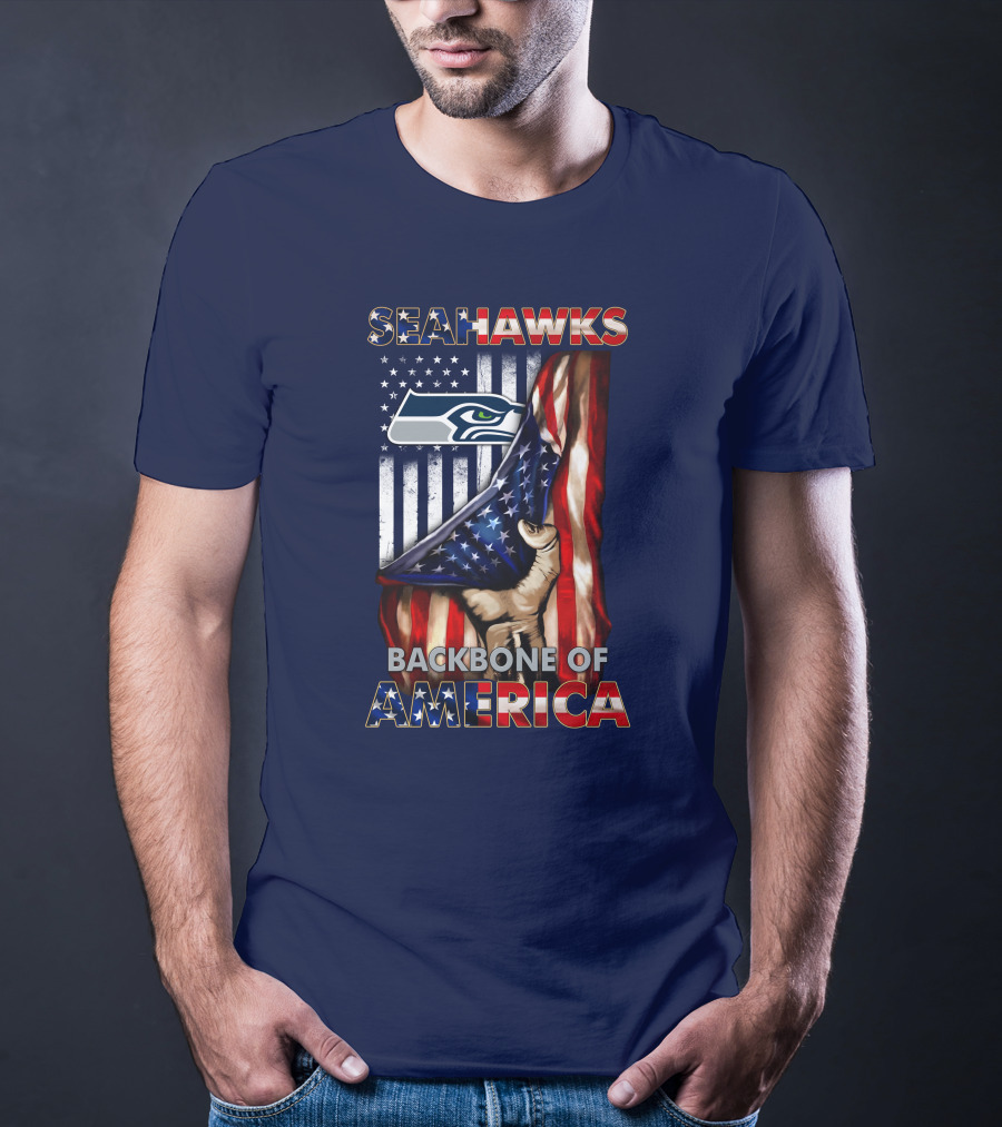 Seattle Seahawks Backbone Of America T-Shirt