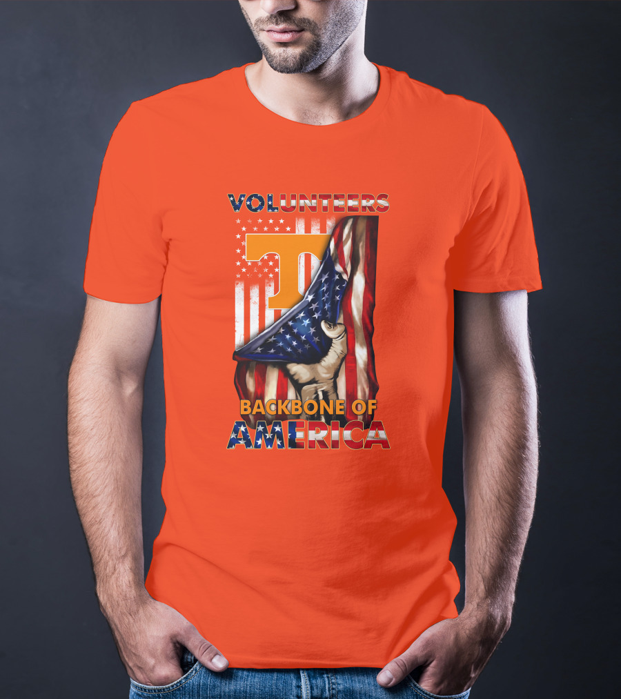 Tennessee Volunteers Backbone Of America Patriotic T-Shirt