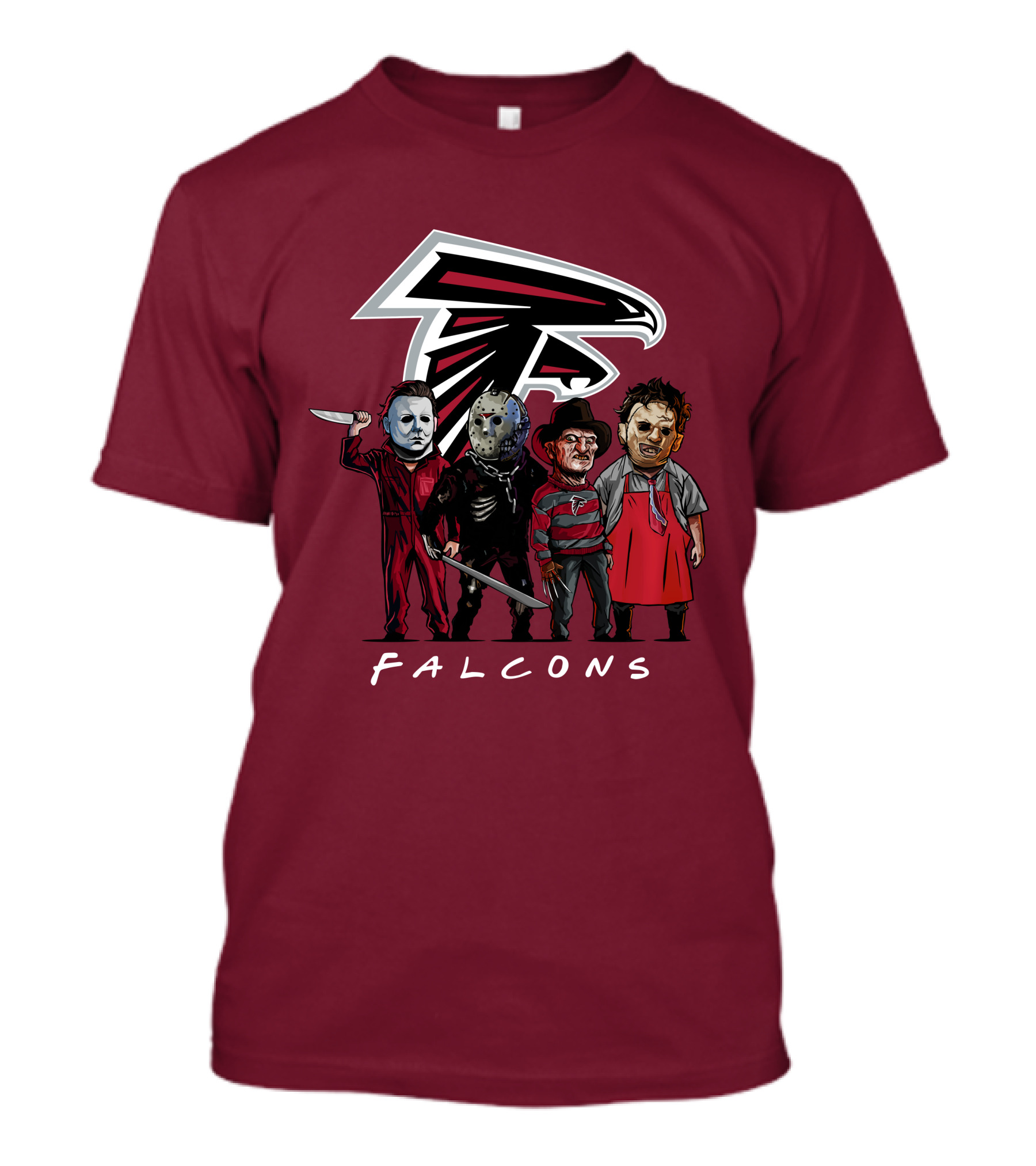 Atlanta Falcons The Slasher Squad Halloween Teams T-Shirt