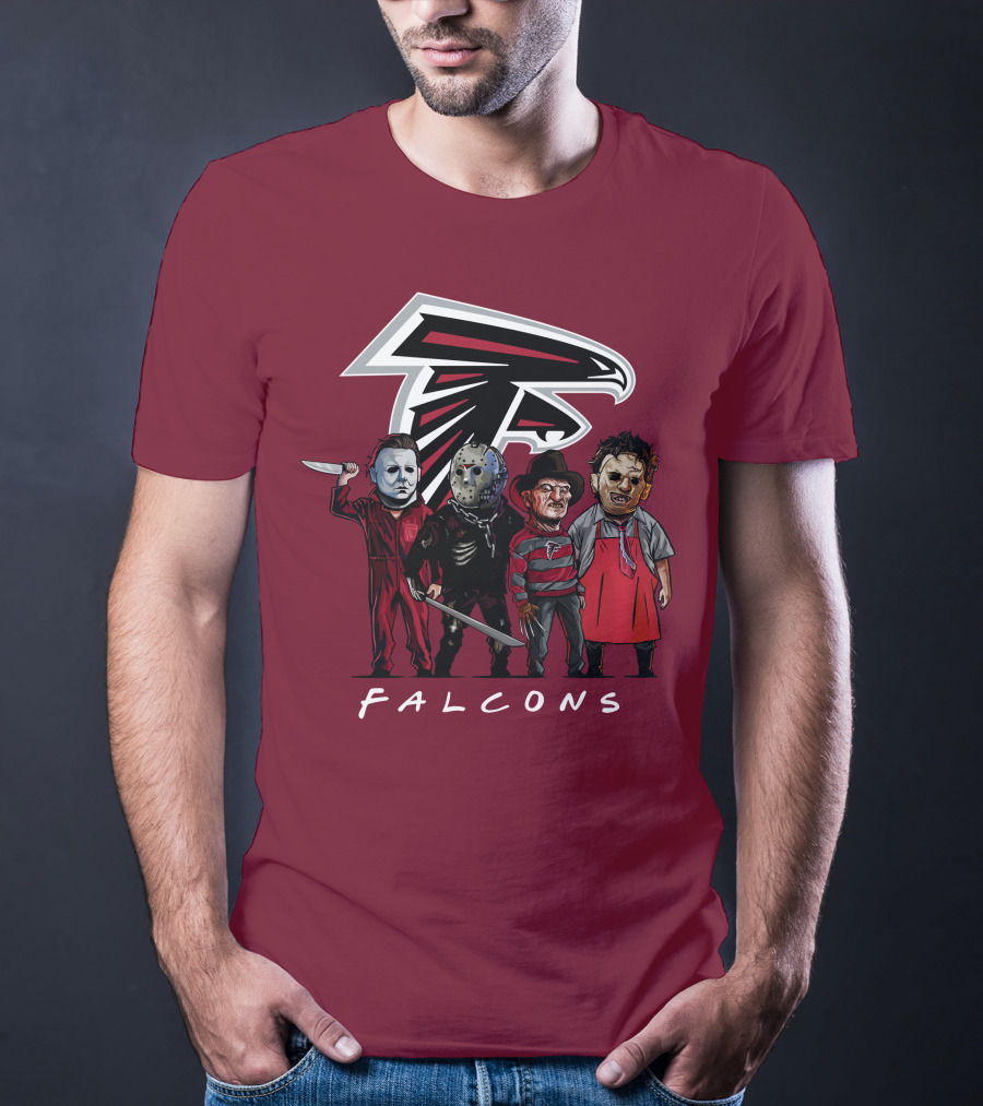 Atlanta Falcons The Slasher Squad Halloween Teams T-Shirt