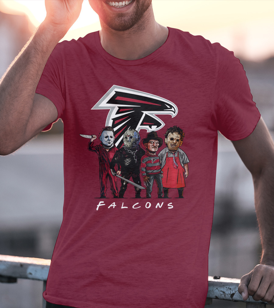 Atlanta Falcons The Slasher Squad Halloween Teams T-Shirt