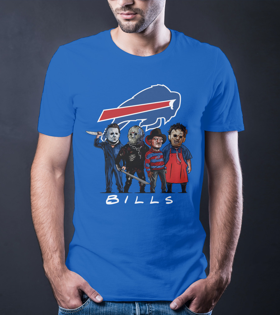 Buffalo Bills Halloween The Slasher Squad Teams Bills T-Shirt