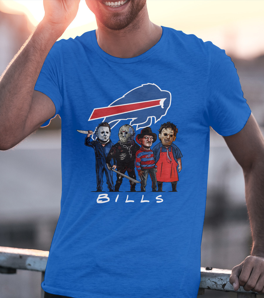 Buffalo Bills Halloween The Slasher Squad Teams Bills T-Shirt