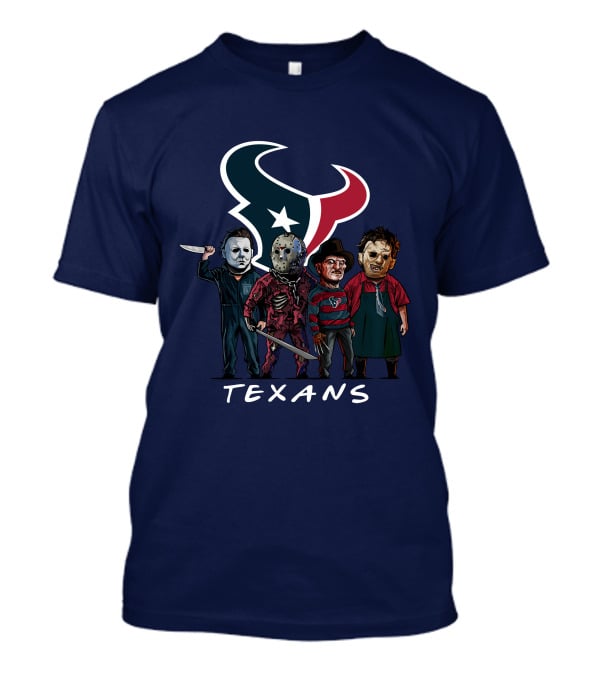 Houston Texans Halloween The Slasher Squad Texans T-Shirt