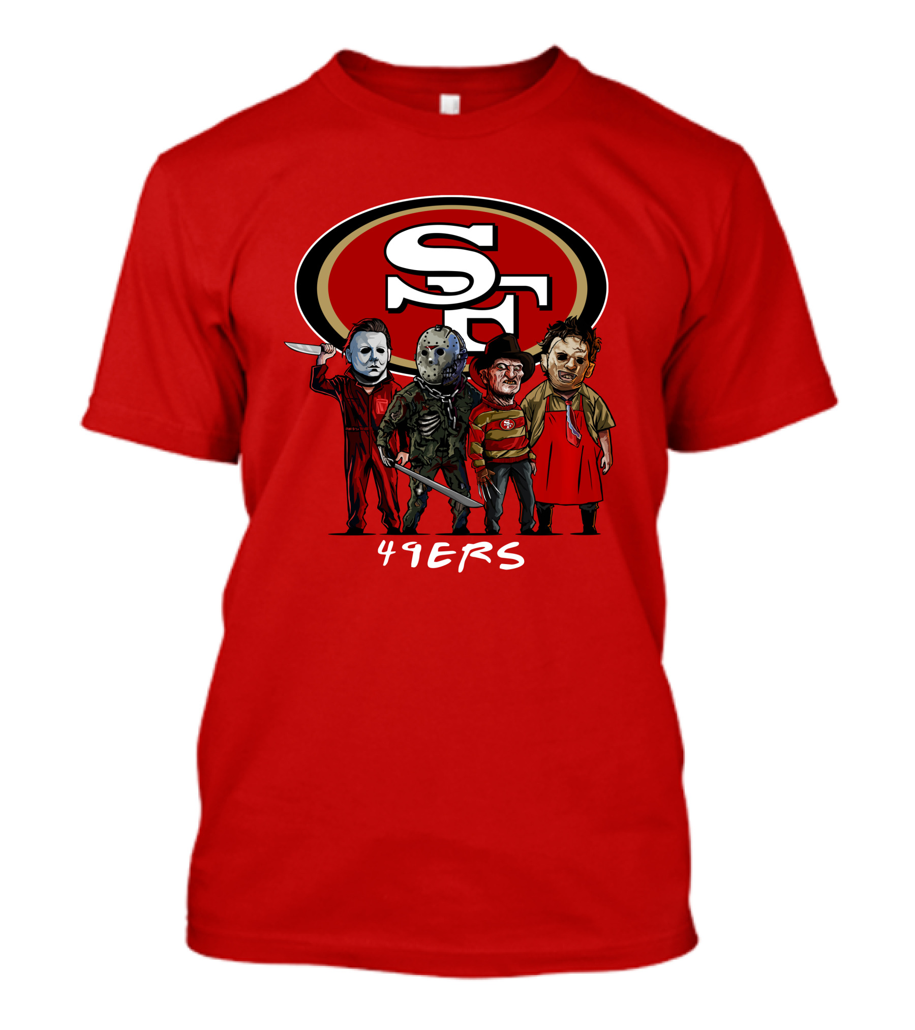 San Francisco 49ers Halloween Slasher Squad Icons 49ers T-Shirt