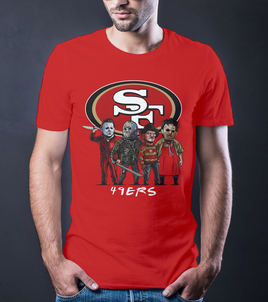 San Francisco 49ers Halloween Slasher Squad Icons 49ers T-Shirt