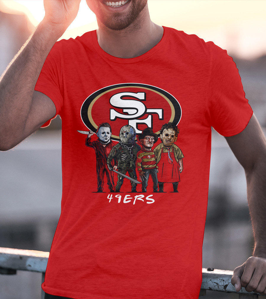 San Francisco 49ers Halloween Slasher Squad Icons 49ers T-Shirt