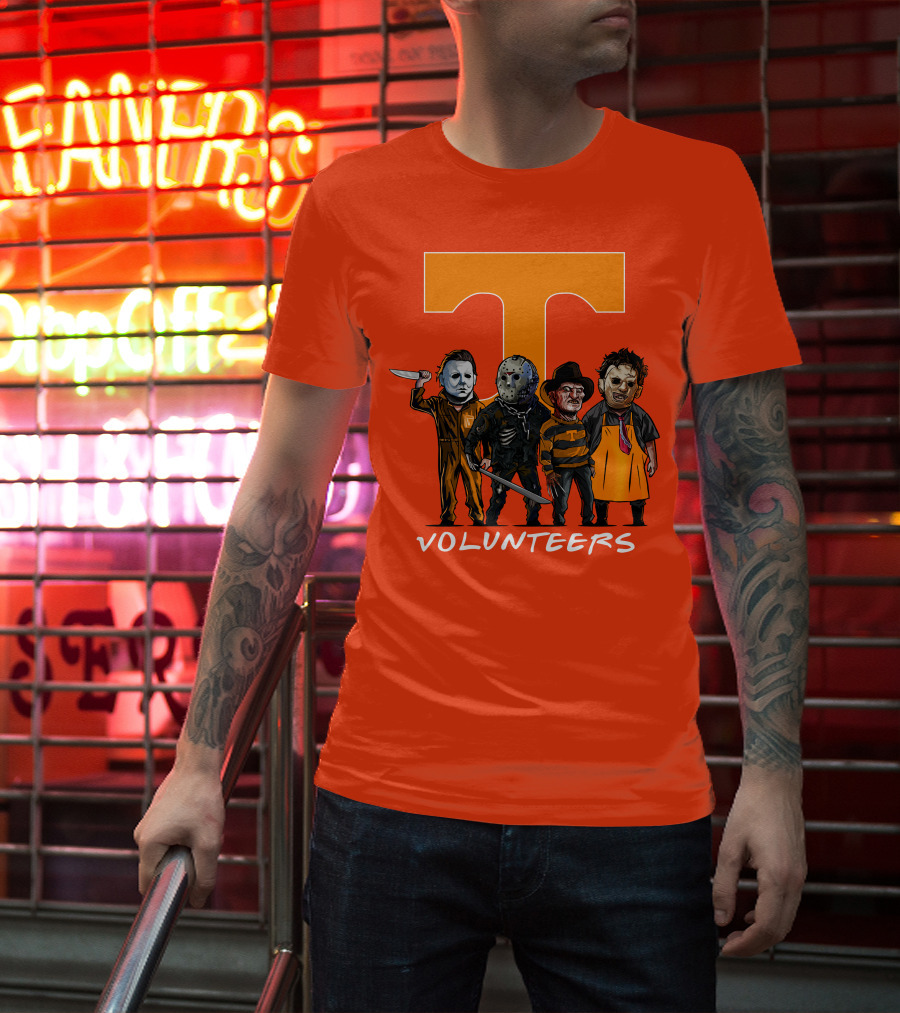 Tennessee Volunteers Halloween Horror Icons Squad T-Shirt