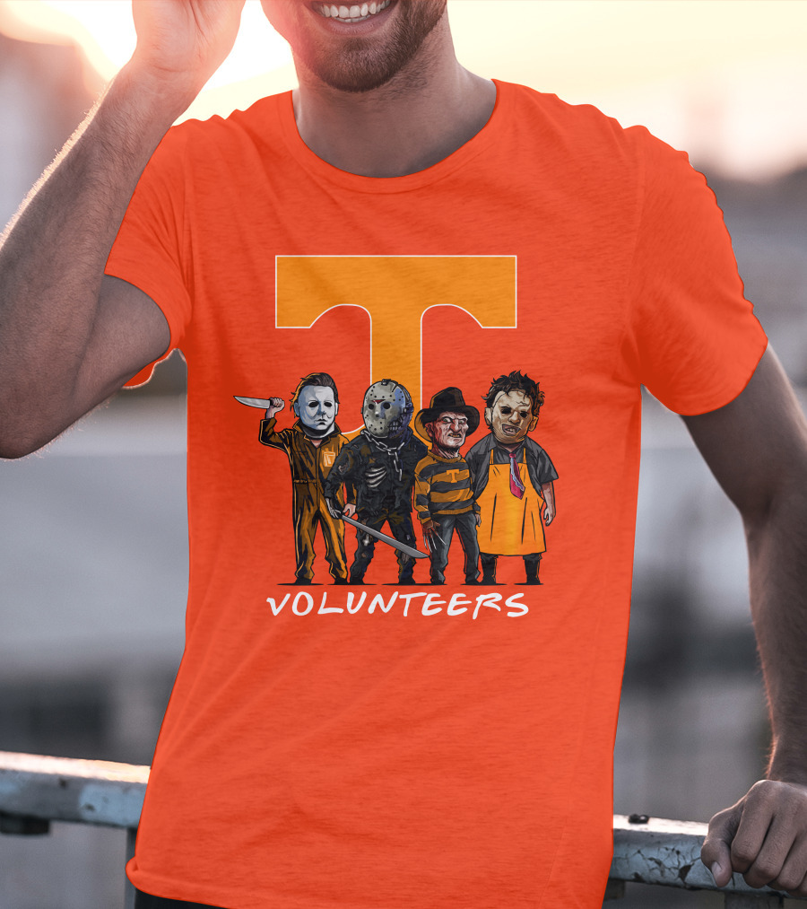Tennessee Volunteers Halloween Horror Icons Squad T-Shirt