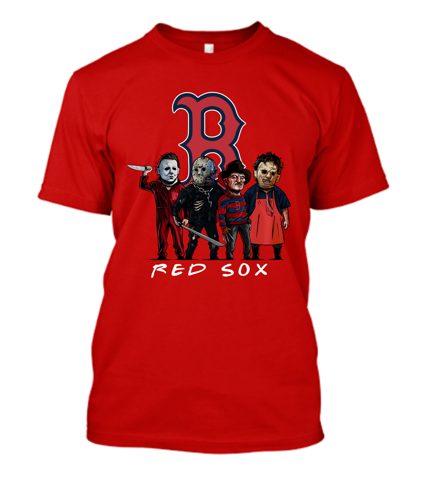Boston Red Sox Halloween Horror Icons Slasher Squad T-Shirt