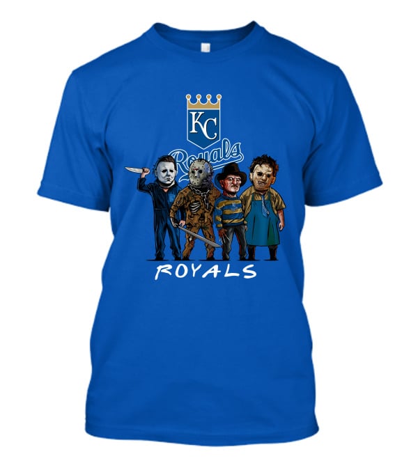 Kansas City Royals Halloween Horror Icons Team Squad T-Shirt