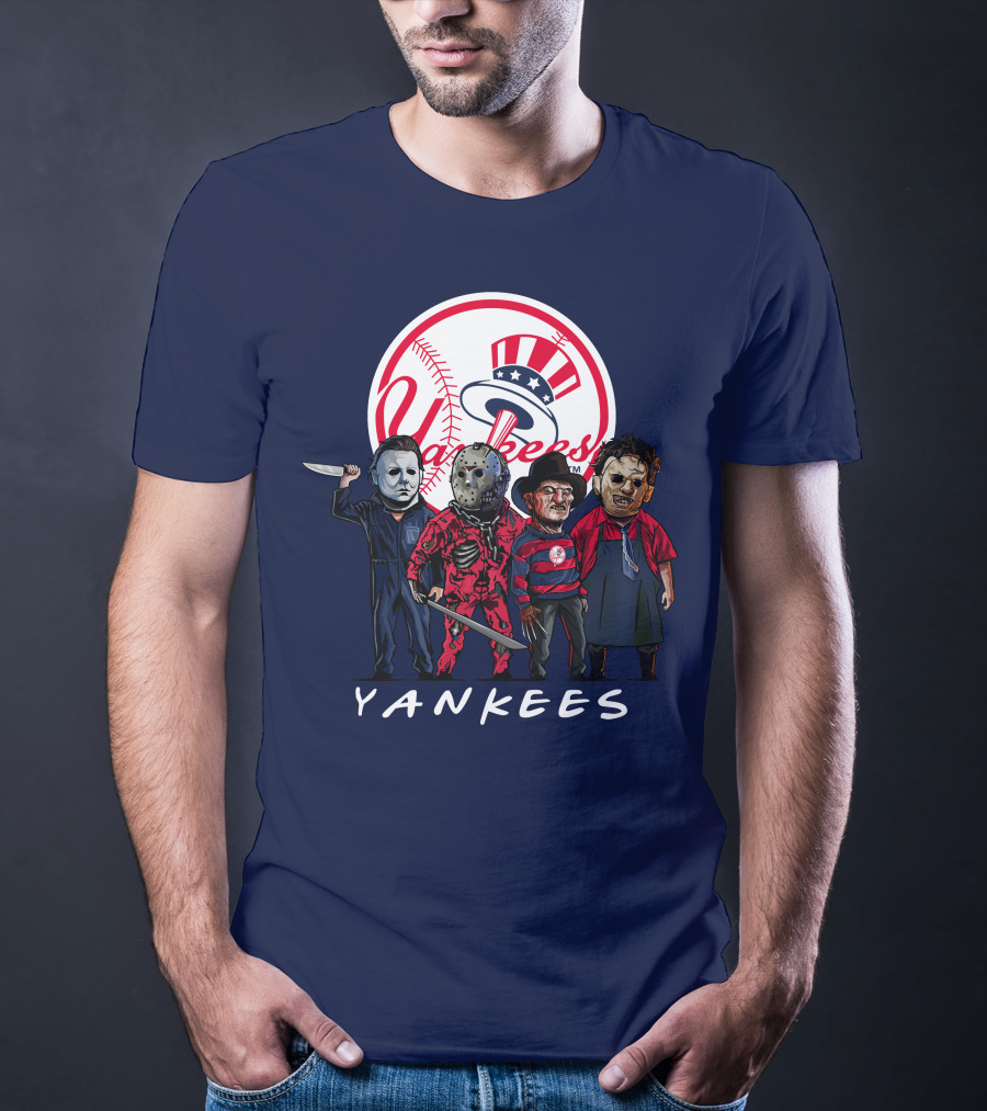 Yankees Halloween The Slasher Squad Teams Yankees T-Shirt