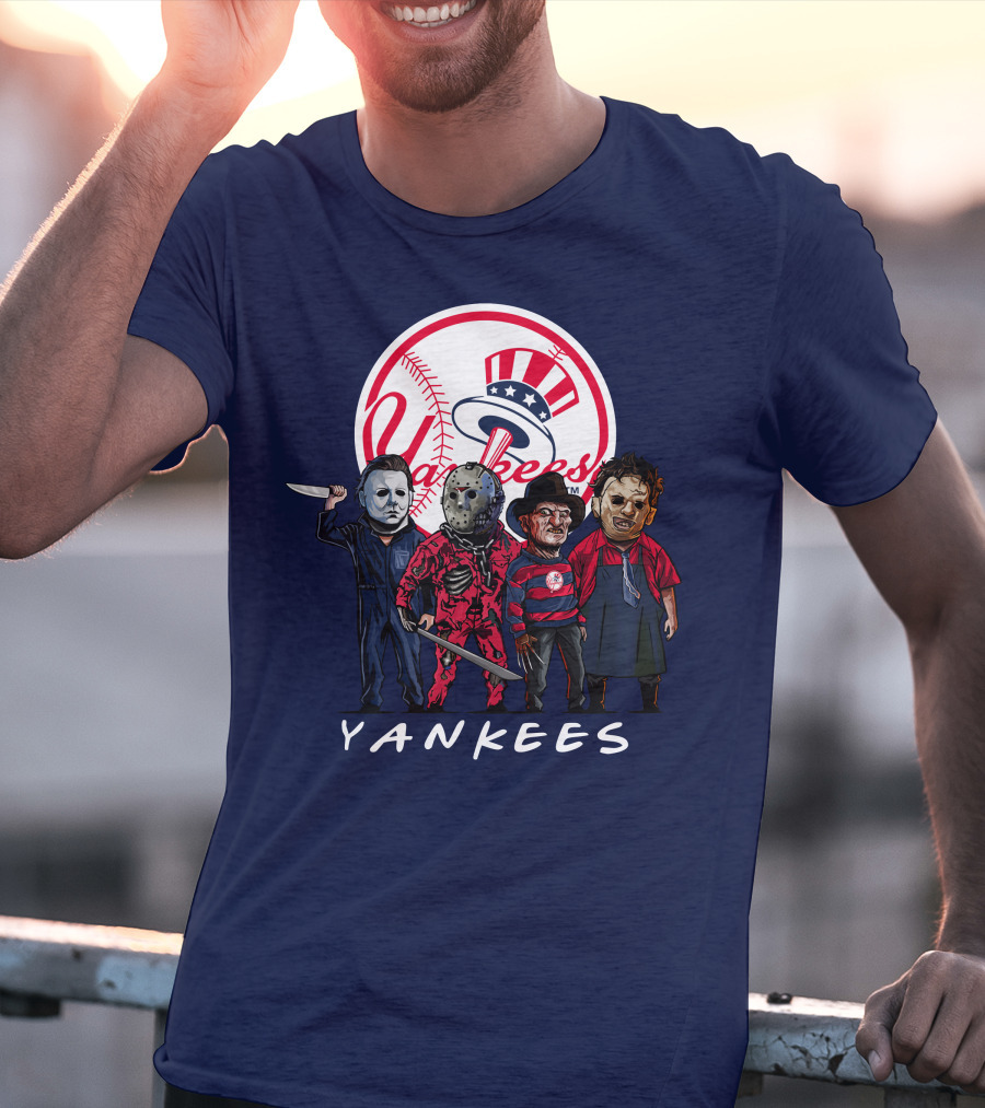 Yankees Halloween The Slasher Squad Teams Yankees T-Shirt