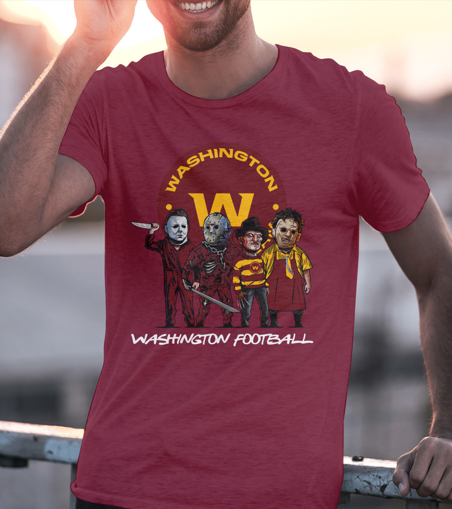 Washington Football Team Halloween The Slasher Squad Characters T-Shirt