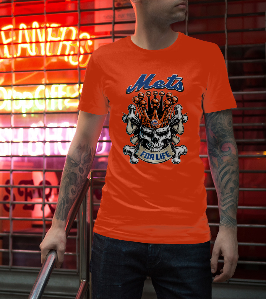 Mets Skull King For Life T-Shirt