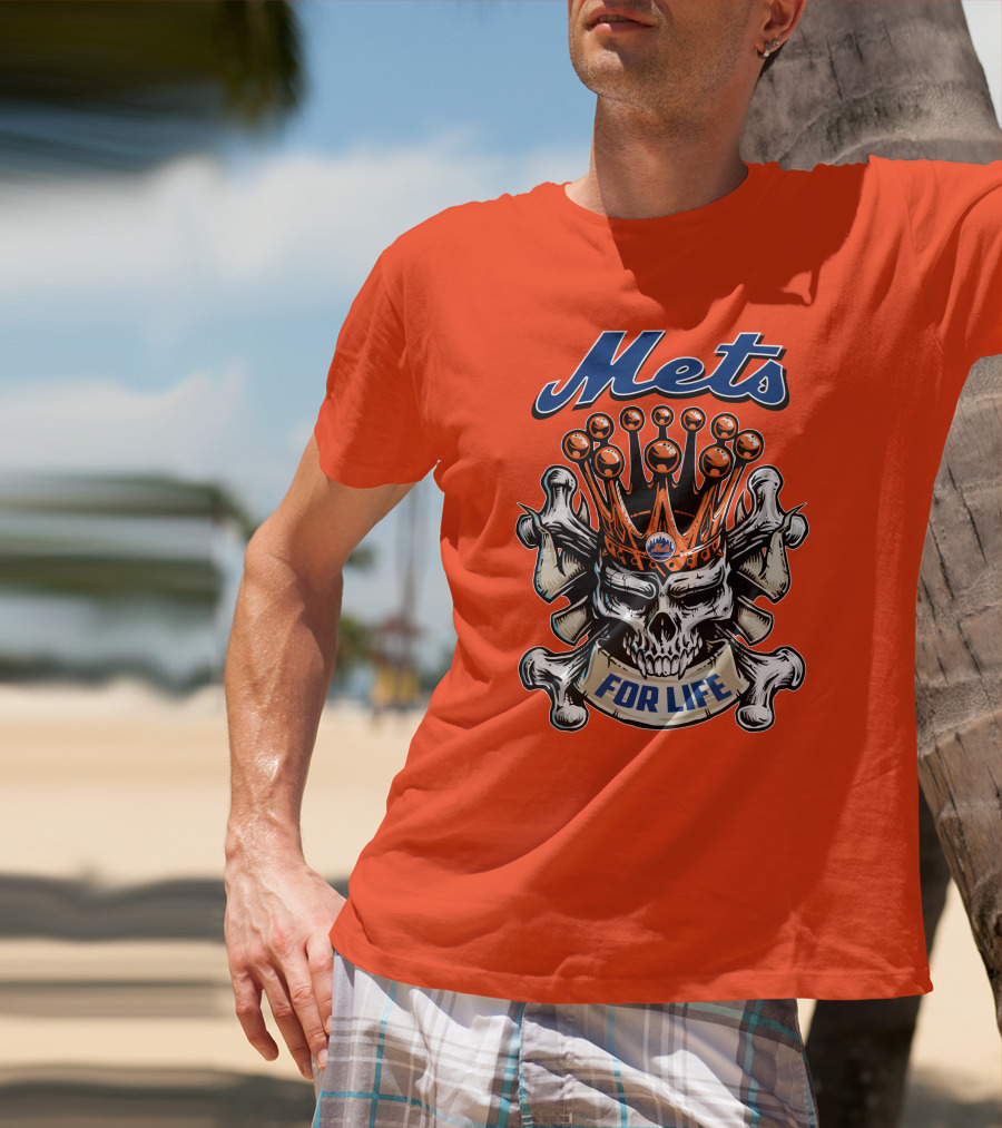 Mets Skull King For Life T-Shirt