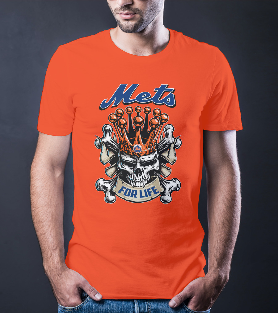 Mets Skull King For Life T-Shirt