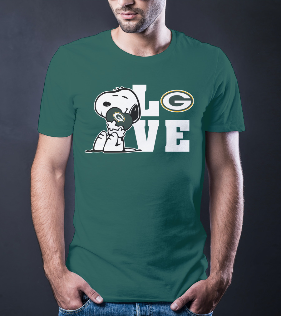Snoopy Love Green Bay Packers T-Shirt